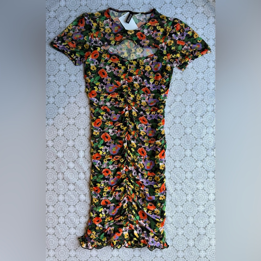 Women H&M ruched fitted dress